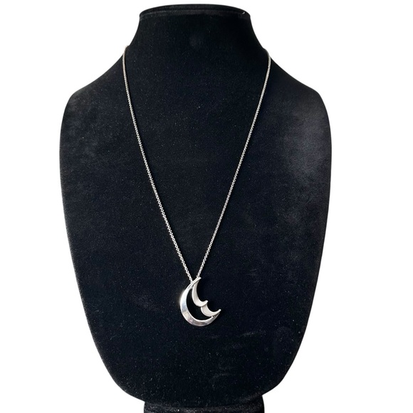 Tiffany & Co. 925 Paloma Picasso Crescent Moon 24” Necklace with Box - Picture 9 of 11